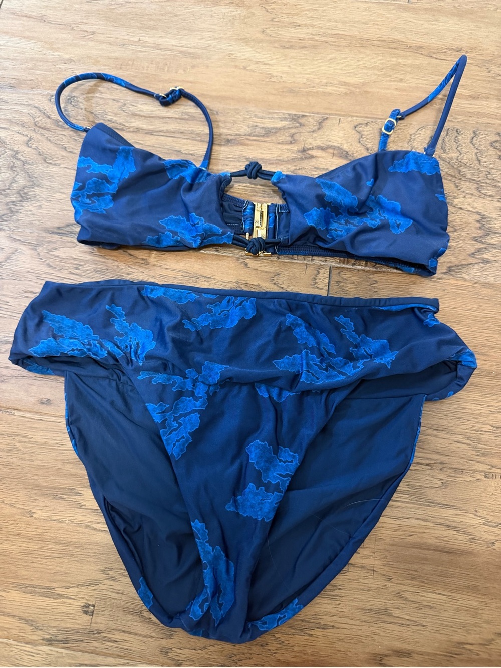 Vix Color Quizas Indigo Bikini Set Size Large